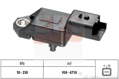 Датчик тиску повітря Citroen Berlingo, C3, C4, C5, Xsara/Picasso Peugeot 207-607 1.4 16V HDi-2.0 HDi 00- EPS 1 993 034