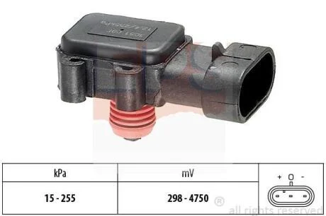 RENAULT Датчик давления наддува Laguna II,Megane II,Espace III,IV,Mitsubishi Space Star,Volvo S40 EPS 1 993 051