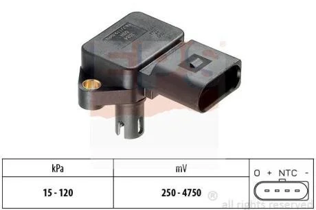 VW Датчик тиску і температури AUDI A3 1,6FSI VW 1,4/1,6 FSI SKODA SEAT EPS 1 993 084