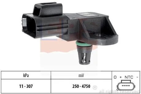 CITROEN датчик тиску наддуву Jumper 2,2HDI 06-, FORD Transit, EPS 1 993 205