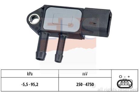 Датчик тиску випускних газів VW Jetta V,Touareg 2.5TDI/Audi Q7 3.0-6.0TDI 09-> EPS 1 993 263