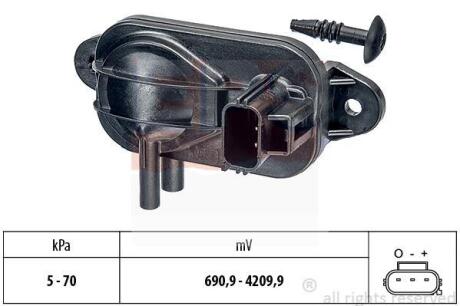 Датчик тиску Ford C-Max/Focus/Mondeo, Landrover Freelander, Mazda 3, Volvo S60/V70/XC90 EPS 1 993 268