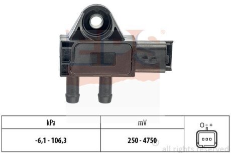 Датчик тиску повітря Citroen/Peugeot 1.6 hdi,2.0 hdi,2.2 hdi, Fiat Scudo, Mitscubishi Outlander EPS 1 993 271