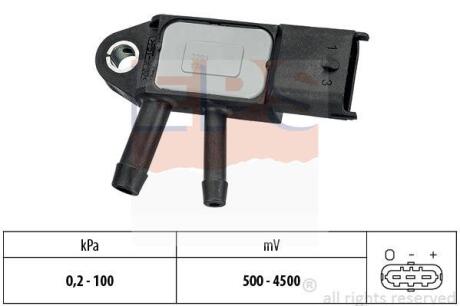 NISSAN датчик тиску повітря Qashqai,NV200,X-Trail,Note,DB W176/246,Opel Vivaro,Movano,Renault Kangoo,Megane,Trafic III,Volvo 07- EPS 1 993 291