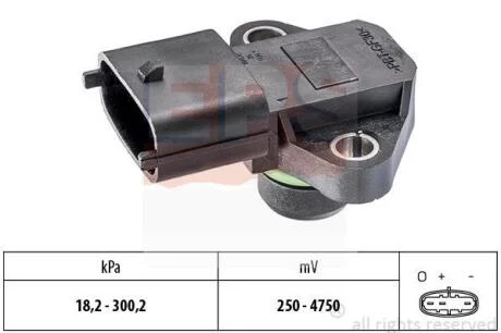 Датчик тиску повітря Hyundai 1.4, 1.6, 1.7 CRDi EPS 1 993 345