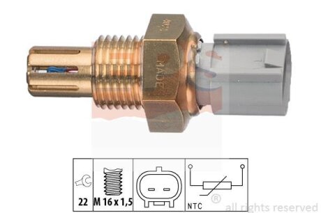 TOYOTA датчик темп.впуск.повітря Auris,Avensis,Corolla,Hiace,Land Cruiser,Rav 4 III,IV,Lexus IS EPS 1 994 024