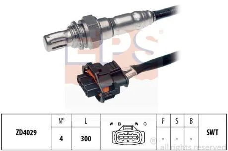 Лямбда-зонд (4 конт.) OPEL 1,8: Astra H, Vectra B/C, Zafira A EPS 1 997 136