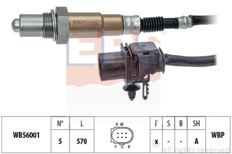 FIAT Лямбда-зонд 500X 1.6 14-, JEEP CHEROKEE (KL) 2.0/2.2 14-, LAND ROVER DISCOVERY 3.0 10- EPS 1 998 408