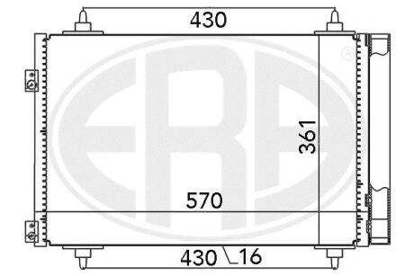 Радiатор кондицiонера з осушувачем ERA 667013