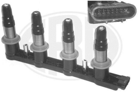 Катушка зажигания CHEVROLET AVEO/CRUZE/ORLANDO 03- 1.4-1.8 ERA 880337