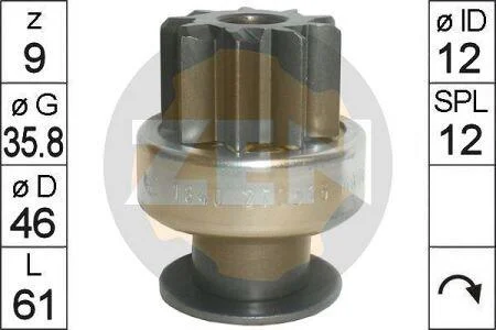 Бендикс стартера ERA ZN1840