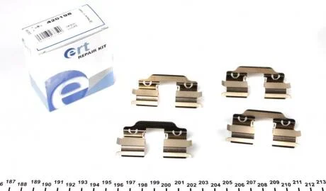Монтажний к-кт гальмівних колодок ERT 420198