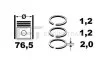 Комплект кілець на поршень ET ENGINETEAM R1005800 (фото 2)