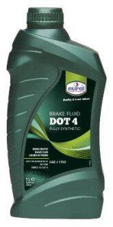 Гальмівна рідина Brakefluid DOT 4 1л EUROL E801400 - 1L