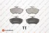 Колодки гальмівні дискові (комплект 4 шт) EUROREPAR 1617254380 (фото 1)