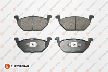 Колодки тормозные AUDI A3 97>/VW G4/SKODA OCTAVIA 97>09 1.4/1.6/1.8 передние EUROREPAR 1617260980