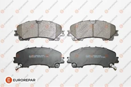 Колодки гальмівні дискові, комплект EUROREPAR 1675996380