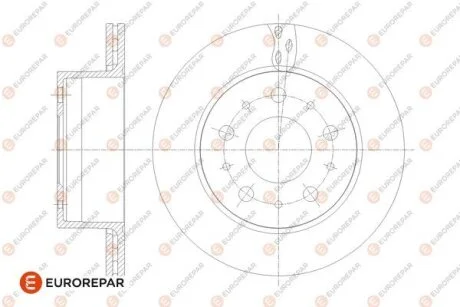 Диск гальмівний задній (кратно 2) Jumper3-Boxer3 DIAM 300 EP 22 05,12,2013- EUROREPAR 1676014480
