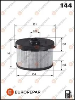 Фильтр топливный PSA BERLINGO 306 PARTNER 97- EUROREPAR E148119