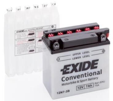 Мото акумулятор Conventional 7Ah 75A R+ EXIDE 12N7-3B
