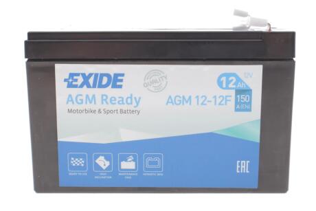 Стартерная аккумуляторная батарея EXIDE AGM12-12F