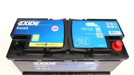Акумулятор EXCELL 110Ah Ев (-/+) (850EN) (д393*ш175*в190) EXIDE EB1100