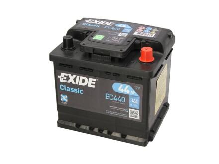 Аккумулятор 44Ah-12v CLASSIC(207х175х190),R,EN360 EXIDE EC440