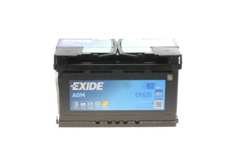 Стартерна батарея (акумулятор) EXIDE EK820