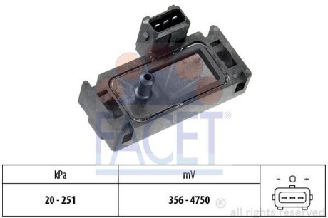 Датчик давления воздуха FACET 103006