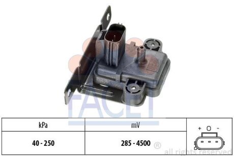 Датчик абсолютного тиску (Датчик абсолютного давления - MAP Sensor) FACET 10.3058