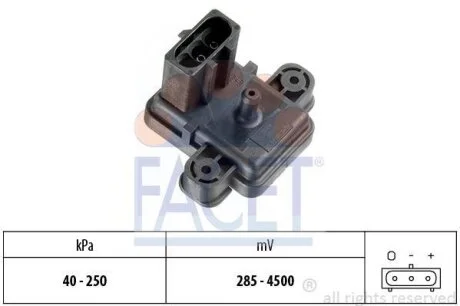 Датчик давления наддува Ford Transit 2.5 DI/TD/TDI 91-> (10.3059) FACET 103059