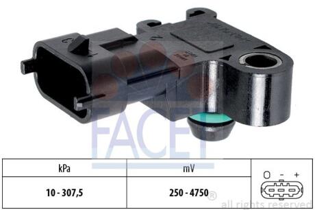 Датчик давления воздуха Citroen Jumper / Ford Transit / Peugeot Boxer 2.2-3.2 Hdi/TDCi/i 06-&gt, FACET 10.3244