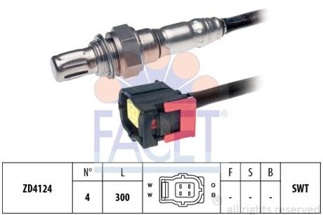 Лямбда-зонд Mercedes Benz W204/212/213/221/222 M157/276/278 11-> FACET 108175