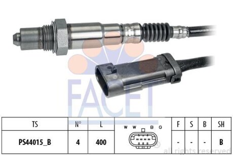 Датчик кисню Clio II 1.4, 1.6, 2.0 (99-09) FACET 10.8283