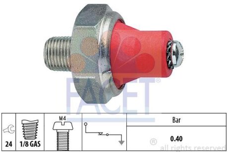 Датчик давления масла Mazda 626 1.6, 1.8, 2.0 82-91 FACET 7.0014
