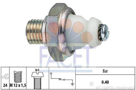 Датчик давления масла Mercedes Benz Sprinter/T1/Vario OM601/602 88-&gt, FACET 7.0098