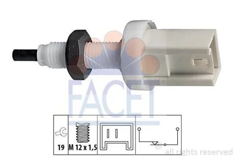 Выключатель стоп-сигнала Citroen Jumper / Fiat Ducato / Peugeot Boxer 94-> FACET 7.1066