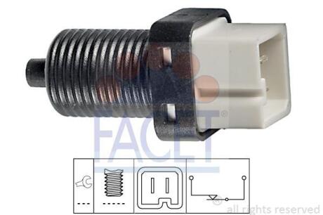 Датчик педали тормоза Citroen Berlingo/Peugeot Partner/Fiat Scudo 96- (2 конт.) FACET 7.1091