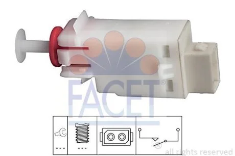 Вимикач ліхтаря сигналу гальмування FACET 7.1123