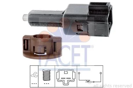 Датчик стоп-сигналу Toyota Avensis/Corola 1.8-2.0 02-08/Citroen C1 1.0 05- FACET 7.1211