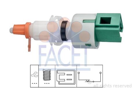 Датчик педали тормоза Citroen Nemo / Peugeot Bipper 08-&gt, FACET 7.1249