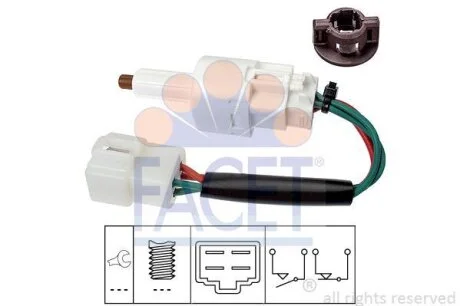 Выключатель фонаря сигнала торможения FACET 7.1273