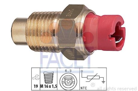 Датчик температуры FACET 7.3132