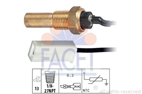 Датчик температуры FACET 7.3250