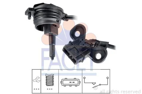 Вимикач, фара заднього ходу FACET 7.6195