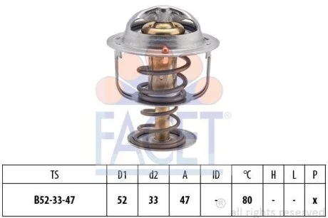 Термостат, охлаждающая жидкость FACET 78205S