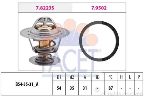 Термостат T4/T5/VW/Audi 1.9D/TD/2.0 FACET 78278 (фото 1)