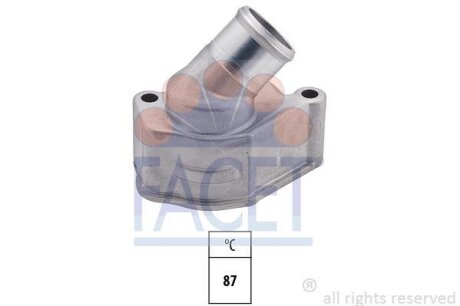 Термостат Chevrilet Captiva/Lacetti/ Daewoo Leganza/Nubira/ Opel Antara 1.6-2.4 97-13 (87C) з прокла FACET 78352