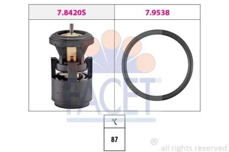 Термостат 1.4/1.6 Golf III/IV/Bora/Caddy/Polo FACET 78420