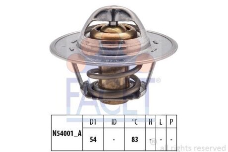 Термостат Skoda Roomster 1.4 (06-15) (7.8678S) FACET 78678S